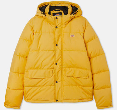 DICKIES GLACIER VIEW HOODED PUFFER JACKET HONEY GOLD