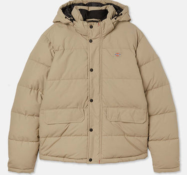 DICKIES GLACIER VIEW HOODED PUFFER JACKET KHAKI