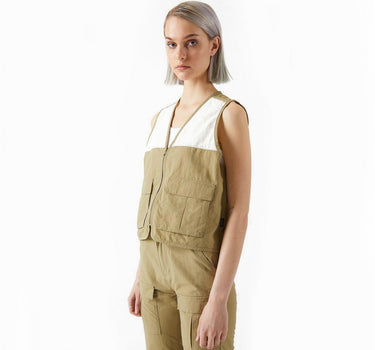 DR DENIM 2111104  DEVON UTILITY VEST GREEN AGATE