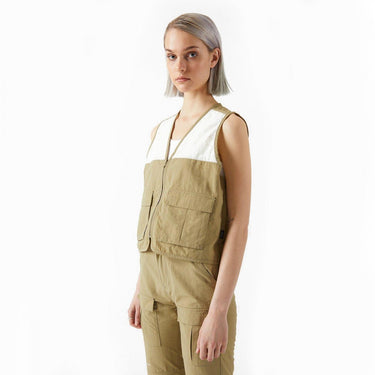 DR DENIM 2111104 DEVON UTILITY VEST GREEN AGATE - Shoelosophy