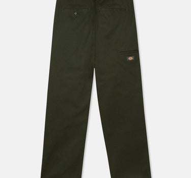 DICKIES SLIM STRAIGHT DOUBLE KNEE PANT OLIVE