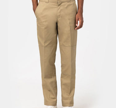 Dickies slim straight double knee pant khaki