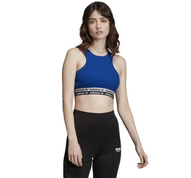 ADIDAS CROPPED TOP BRA DONNA  ED7427 COLLEGIATE ROYAL