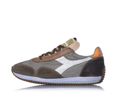 DIADORA HERITAGE EQUIPE DIRTY STONE WASHED EVO BEIGE LEATHER