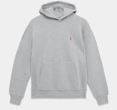 BARACUTA LOGO HOODIE FLEECE BRFEL0046 GREY MELANGE