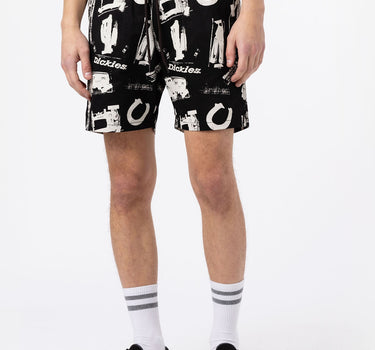 DICKIES 100th ANNIVERSARY AOP SHORT BLACK