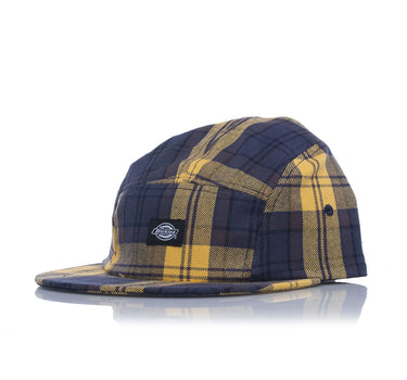 DICKIES HORNBECK CHECK 6 PANEL HAT AIR FORCE BLUE