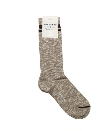 IN THE BOX COUNTRY BICOLOR SOCKS GREY HEATHER MADE IN ITALY