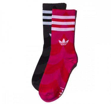 Adidas x Marimekko Femmes Mid Ankle chaussettes H32405 Pink Black 2 Paies