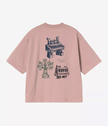 CARHARTT WIP WOMENS FORMA T-SHIRT I036382 GENTLE PINK