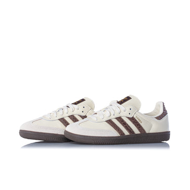 ADIDAS WOMENS SAMBA OG IH3980 CREAM WHITE EARTH STRATA MAROON
