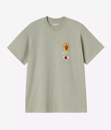 CARHARTT WIP STACKED GRAPES T-SHIRT I036902 SHADY GREEN