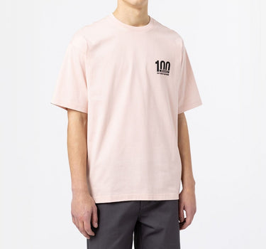 DICKIES 100TH ANNIVERSATY LOGO TEE PEACH