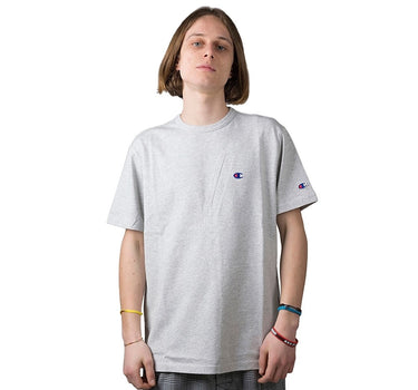 CHAMPION REVERSE WEAVE x BEAMS CREWNECK T-SHIRT 211620 EM004 GREY HEATHER