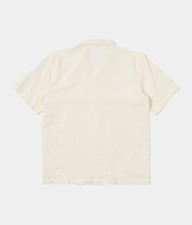 UNIVERSAL WORKS ROAD SHIRT 34559 ARTEN SEERSUCKER ECRU