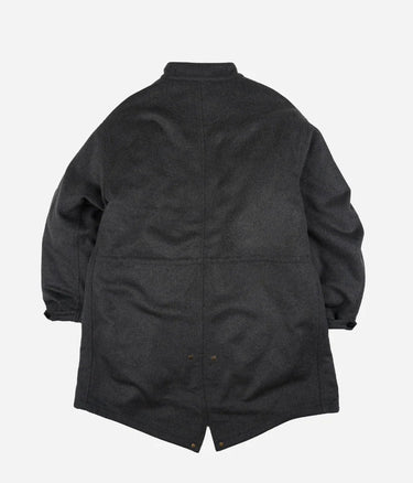 FRIZMWORKS WOOL VINCENT FISHTAIL PARKA CHARCOAL