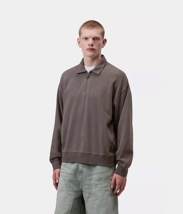 CARHARTT WIP HARPER POLO I036893 TOBACCO GARMENT DYED