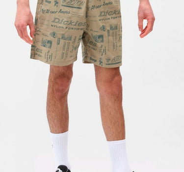 DICKIES PILLAGER SHORT KHAKI ALLOVER PRINT BERMUDA UOMO