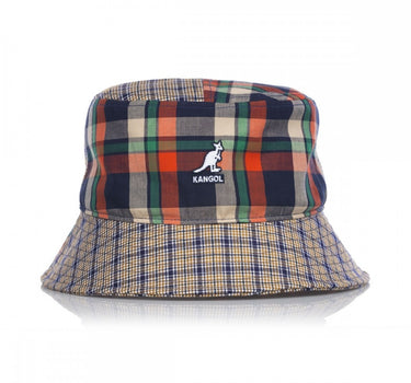 Kangol Patchwork Plaid Mashup Bucket K5297ゴールデンパーム