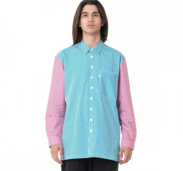 Bonsai L/S Stripes Shirt Sh056 Blue Fuxia made in Italy Men's Shirt Scene