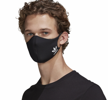 ADIDAS FACE COVERS MASK 3-PACK M/L HB7851 BLACK