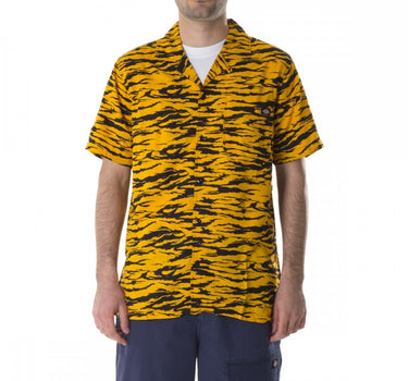 DICKIES QUAMBA SHIRT ORANGE TIGER PRINT