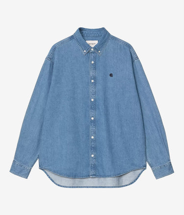 CARHARTT WIP LUCAS SHIRT L/S I034525 BLUE STONE WASHED