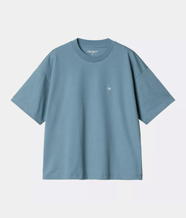 Carhartt WIP CHESTER T-SHIRT FEMME I030656 CLAY BLEU - Shoelosophy