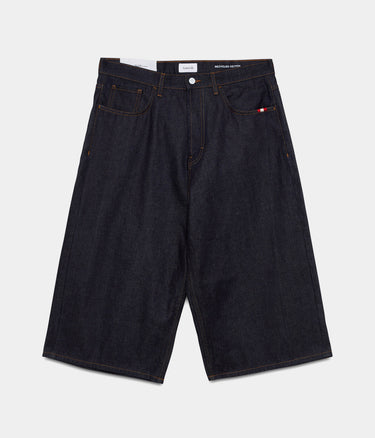 AMISH SUPPLIES HUGE BERMUDA RAW DENIM UOMO LOOSE FIT