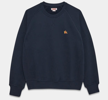 Baracuta logo crew neck sweatshirt brfel0045 navy