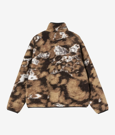 CARHARTT WIP WOMENS ELLIOT HIGH NECK LINER I032241 WILD DOG JACQUARD BLACK