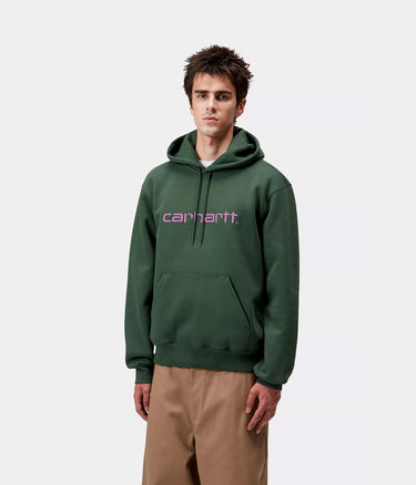 CARHARTT WIP HOODED CARHARTT SWEATSHIRT I030547 SYCAMORE TREE PHLOX