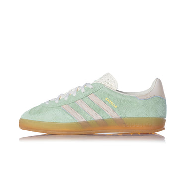 ADIDAS WOMENS GAZELLE INDOOR SEMI GREEN SPARK ALMOST YELLOW