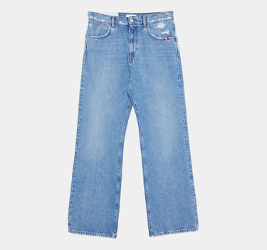 Amish James Bootcut Bleached Stone Washed Jeans Flared