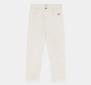 AMISH JEREMIAH STRAIGHT DENIM OFF WHITE JEANS UOMO BIANCO