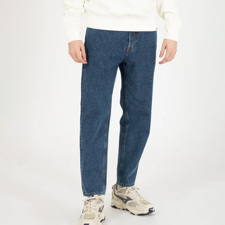 AMISH JEREMIAH STRAIGHT DENIM STONE WASHED JEANS UOMO - Shoelosophy