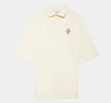 AMISH POLO OVERSIZE GARMENT DYED BANANA SPLIT