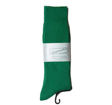 Anonymous ISM Brilliant Crew SOCKS REBBED GREEN MADE IN JAPAN