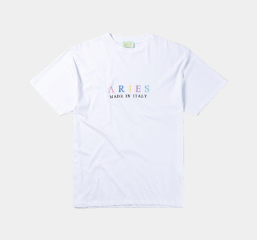 ARIES ARISE UNITED COLOURS OF ARIES T-SHIRT WHITE MADE IN ITALY