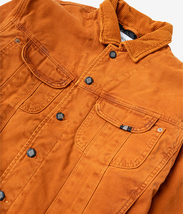 AMISH SUPPLIES WOMENS 90S TRUCKER JACKET DUCK CAMVAS DYED