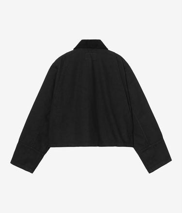 CARHARTT WIP WOMENS PRESCOTT JACKET I036512 BLACK GARMENT DYED