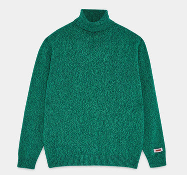 BARACUTA MELANGE TURTLENECK FOREST GREEN MADE IN ITALY