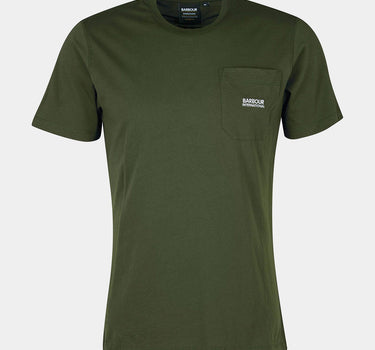 BARBOUR INTERNATIONAL RADOK POCKET TEE FOREST