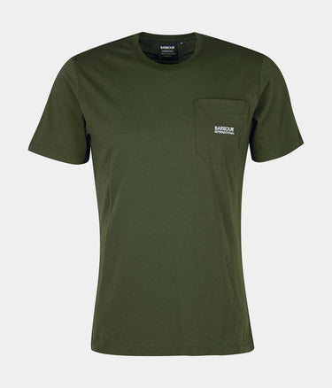 BARBOUR INTERNATIONAL RADOK POCKET TEE FOREST