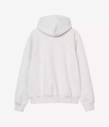 CARHARTT WIP HOODED CARHARTT SWEATSHIRT I030547 ASH HEATHER RONDO