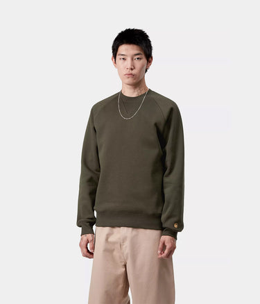 CARHARTT WIP CHASE SWEATSHIRT I033660 OLIVE