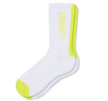 CARHARTT TURNER SOCKS I027707 WHITE LIME