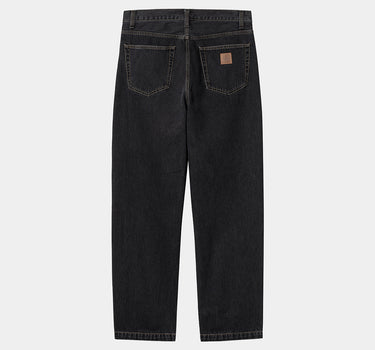 CARHARTT WIP AARON PANT I034237 BLACK STONE WASHED JEANS UOMO