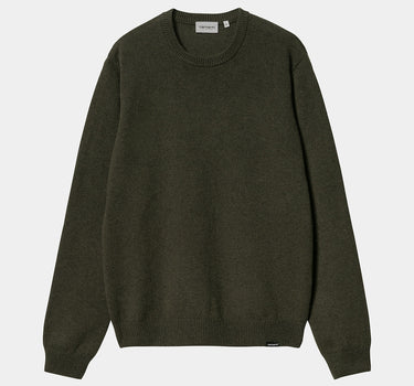 CARHARTT WIP ALTEN SWEATER I033917 OFFICE GREEN