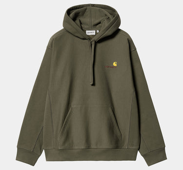 CARHARTT WIP AMERICAN SCRIPT HOODED SWEATSHIRT I028279 PLANT